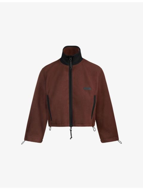 SKIMS Fleece Lounge Shrunken-Fit Fleece Jacket