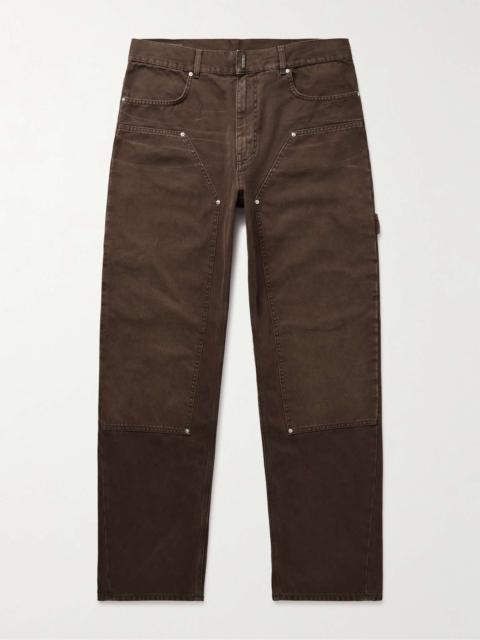 Carpenter Straight-Leg Cotton-Canvas Trousers