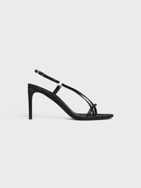 CELINE CELINE SOIR CRISS CROSS SANDAL WITH TRIOMPHE in LAMBSKIN
