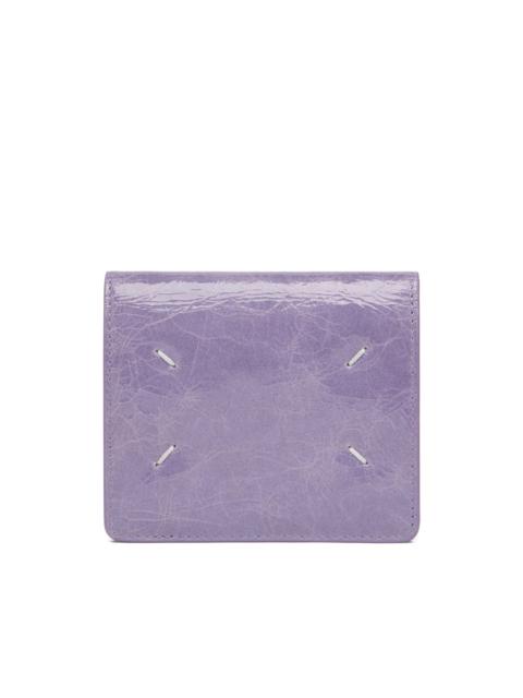 Maison Margiela Four Stitches crackled leather wallet