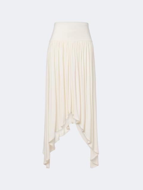AYA MUSE Elya asymmetric pleated midi skirt
