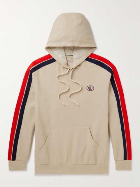 GUCCI Appliquéd Mesh Hoodie