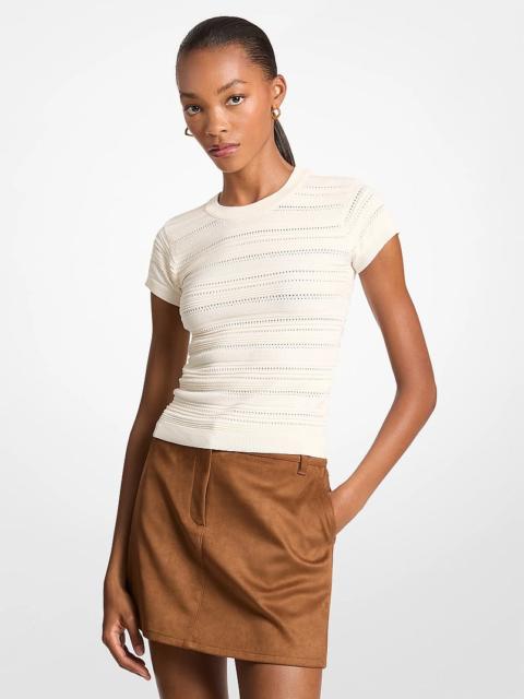 MICHAEL KORS Knit Short-Sleeve Top