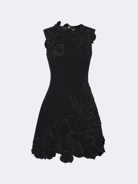 LEO LIN Chloe floral-appliqué minidress