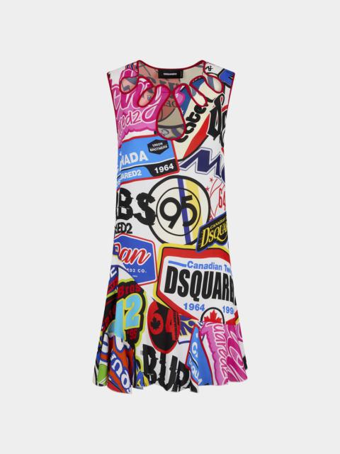 DSQUARED2 LOGOMANIA DRESS