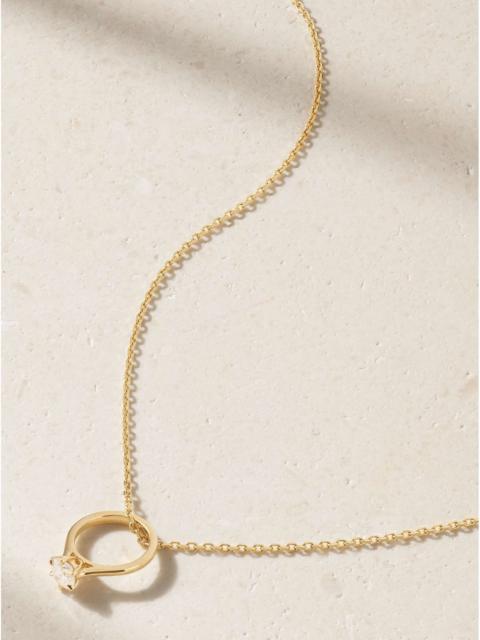 Yvonne Léon 18-karat gold diamond necklace Gold
