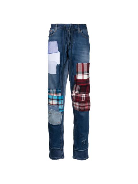 Greg Lauren x Tommy Hilfiger patchwork jeans
