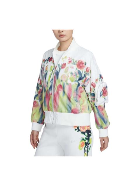 Nike (WMNS) Nike Sportswear Artist Collection Bomber Jacket Asia Sizing 'Sail White' HF4688-133