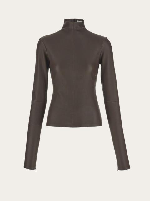 FERRAGAMO Stretch nappa top