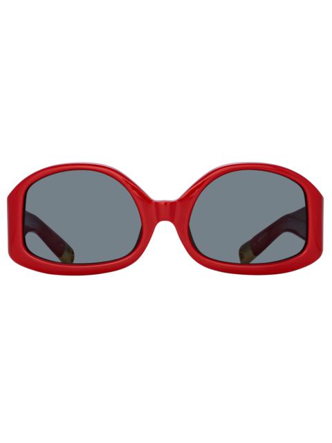 JACQUEMUS Colapso Special Sunglasses in Red