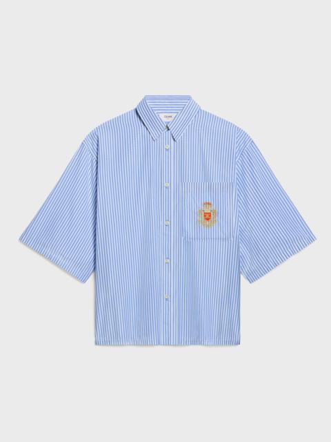 CELINE scout shirt IN striped cotton poplin