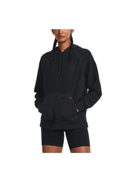 Under Armour (WMNS) Under Armour Ottoman Fleece Hoodie 'Black' 1379775-001