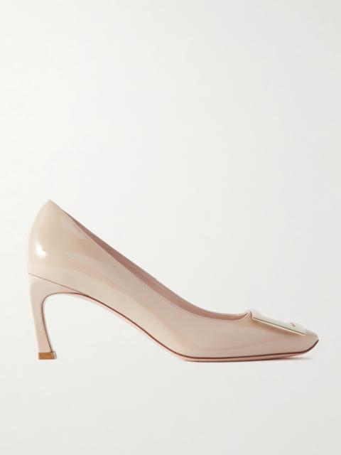 Roger Vivier Belle Vivier Trompette 70 Buckled Patent-leather Pumps
