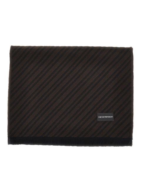 EMPORIO ARMANI JACQUARD VISCOSE BLEND SCARF