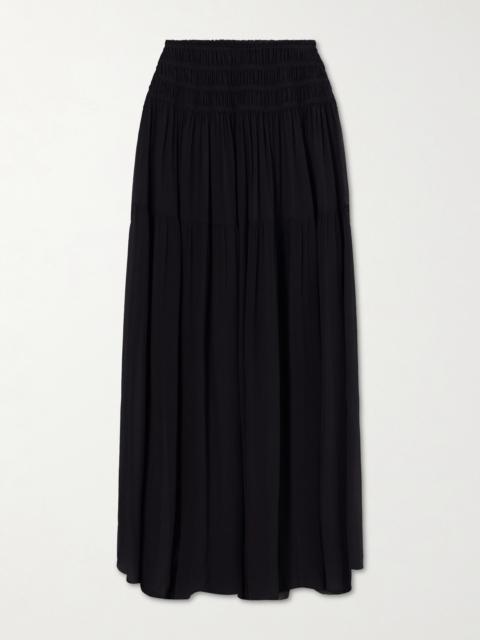 ERES Midnight Shirred Muslin Maxi Skirt