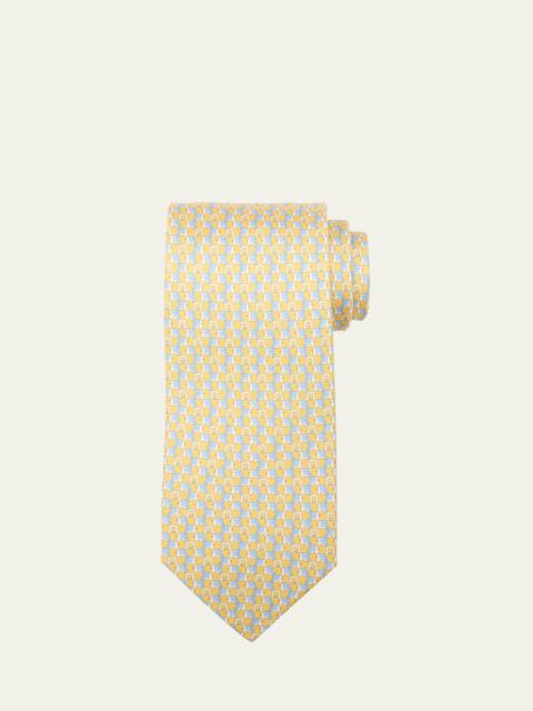 Men's Elephant Gancini Silk Tie