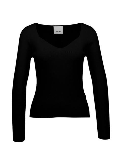 Allude V-neck top
