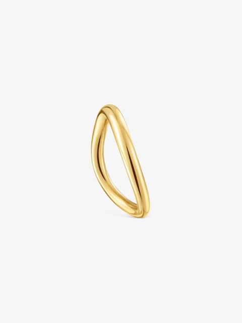 TOUS 18K solid gold gradient ring New Hav