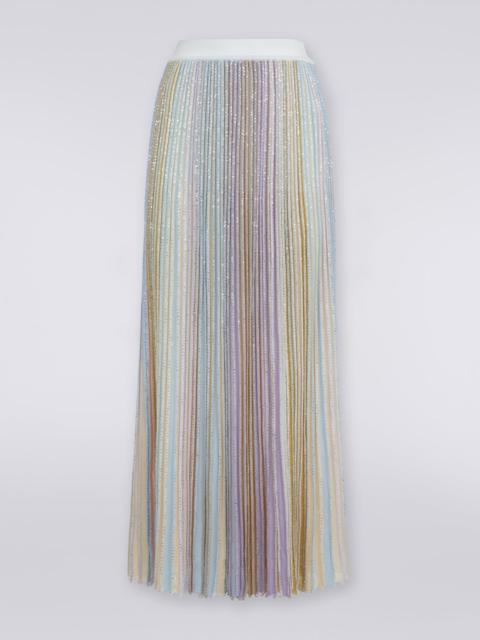 Missoni Long pleated viscose blend skirt with sequins