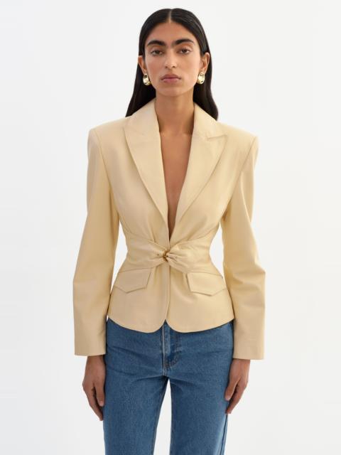 LAMARQUE WILEY | Belted Leather Blazer