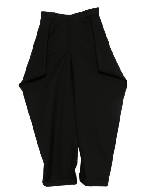 VIKTOR & ROLF triangle pleated wool trousers