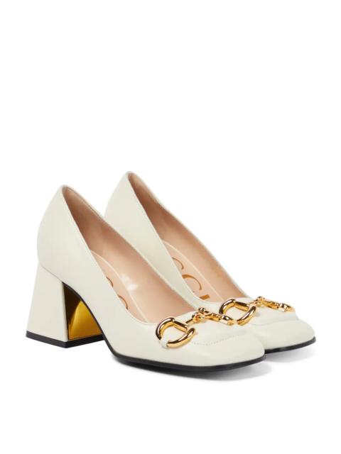 GUCCI Horsebit mid-heel pumps