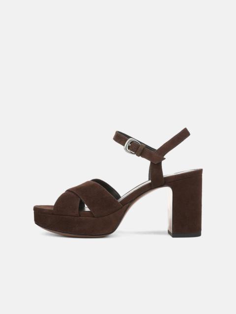 Vince Ericka Suede Platform Sandal