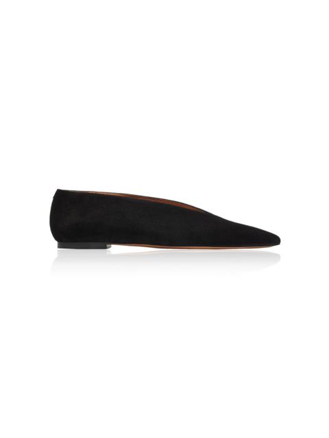 Emme Parsons Suede Flats black