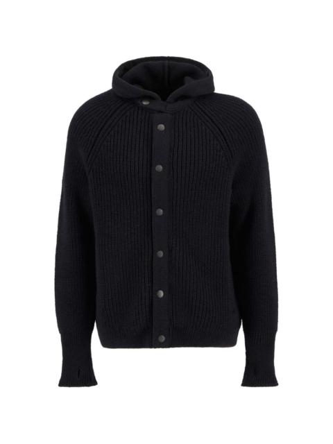 Barbour hooded buttoned cardigan