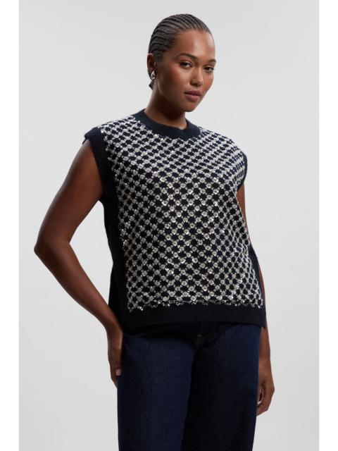 KAREN MILLEN Plus Size Embellished Cosy Knit Tank Top