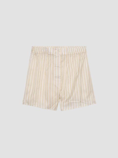 Prada Women's Striped Boxer Shorts - Yellow Multi