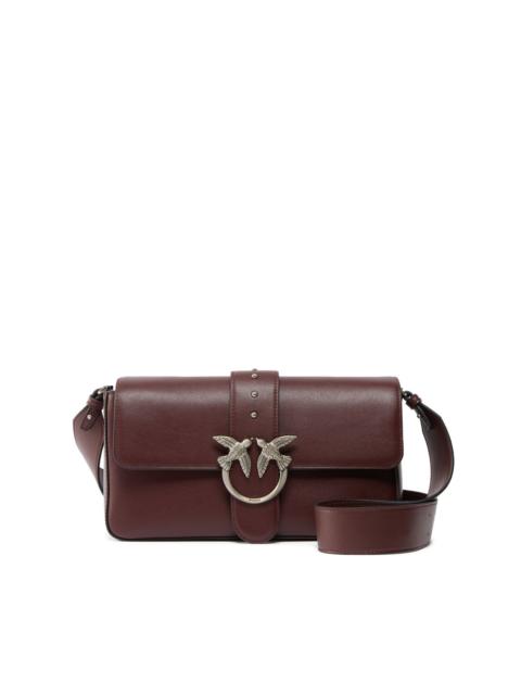 PINKO medium Love studded bird leather shoulder bag