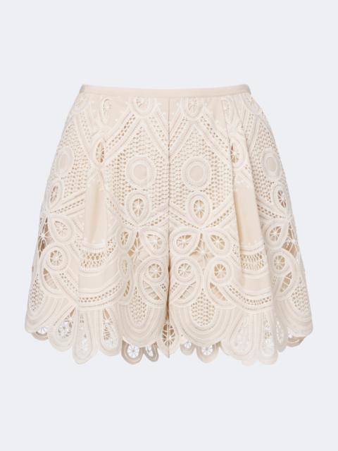 ELIE SAAB Macramé shorts