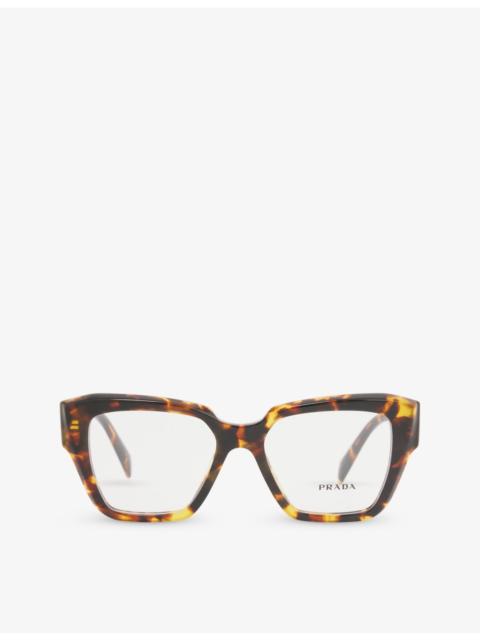 Prada PR 09ZV tortoiseshell-effect square-frame acetate optical glasses