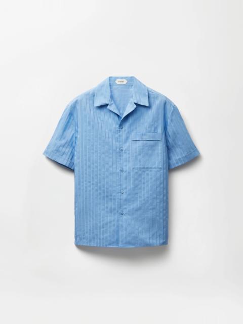 VERSACE Jacquard Cotton-Silk Regular Shirt