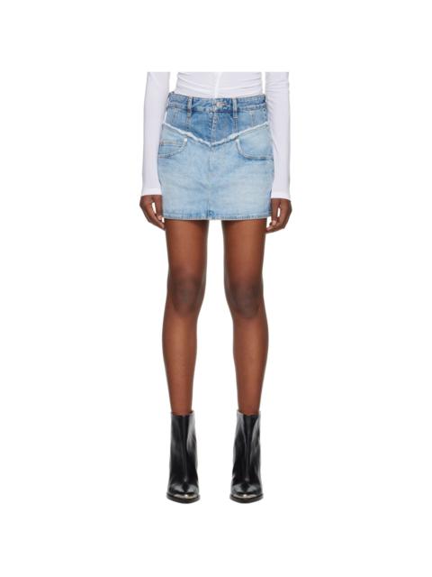 Isabel Marant Blue Narjis Denim Miniskirt