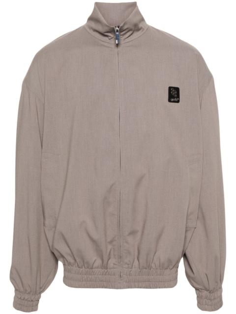 GCDS logo-appliquÃ© drop-shoulder jacket