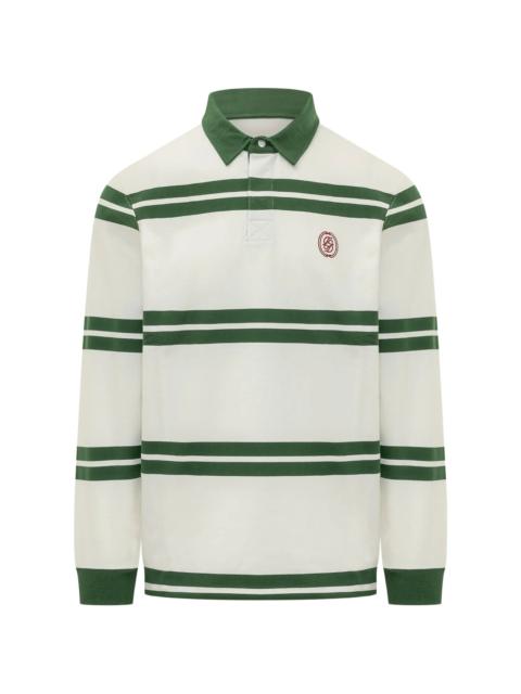 Drôle de Monsieur Drole De Monsieur Striped Long-sleeve Polo Shirt