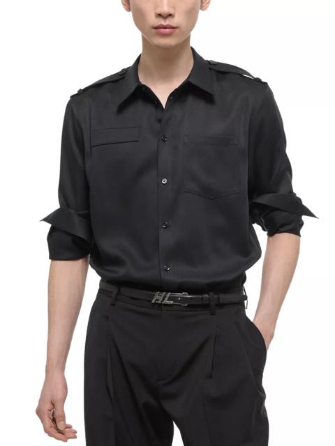 Helmut Lang Long Sleeve Epaulette Shirt