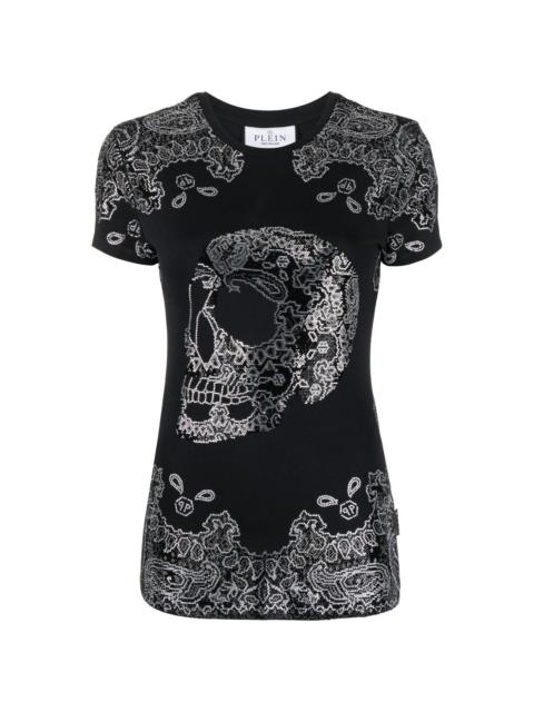 bandana rhinestone-embellished T-shirt