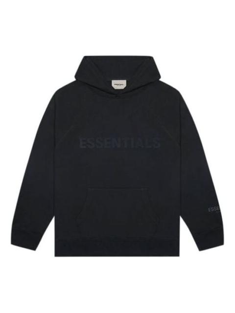 Fear of God Essentials FW20 3D Silicon Applique Hoodie 'Black' 192HO202000F