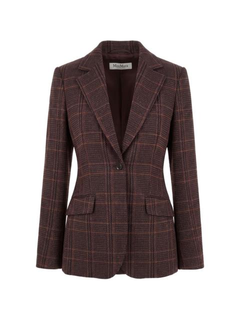 Max Mara Abate check-pattern single-breasted blazer
