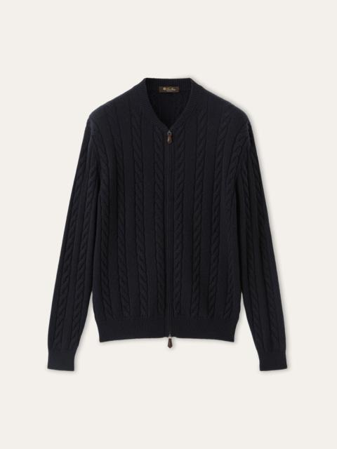 Loro Piana Cedar Bomber Cardigan