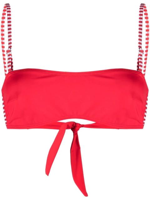 Diesel striped-strap bikini top