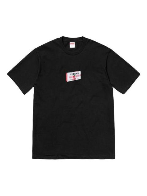 Supreme Supreme FW18 Ludens Tee Black Cherry Candy Box Printing Short Sleeve Unisex SUP-FW18-1194