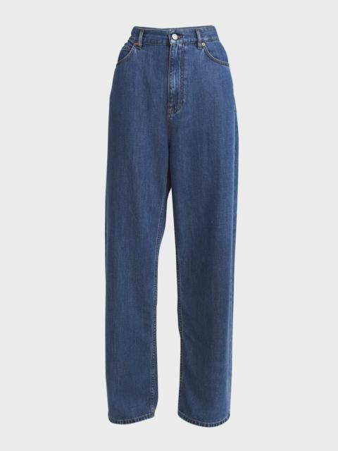 Valentino Wide-Leg Denim Jeans