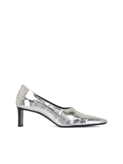 KHAITE textured heeled pumps