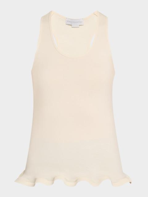 Stella McCartney Frilled Hem Rib Tank Top