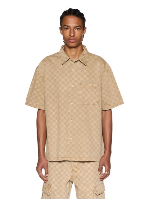 Ksubi BOX DENIM SS SHIRT TAN