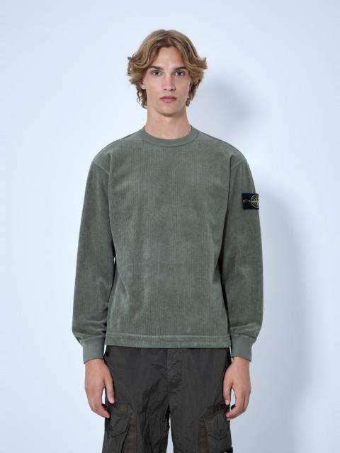 Stone Island Corduroy Logo Patch Sweatshirt